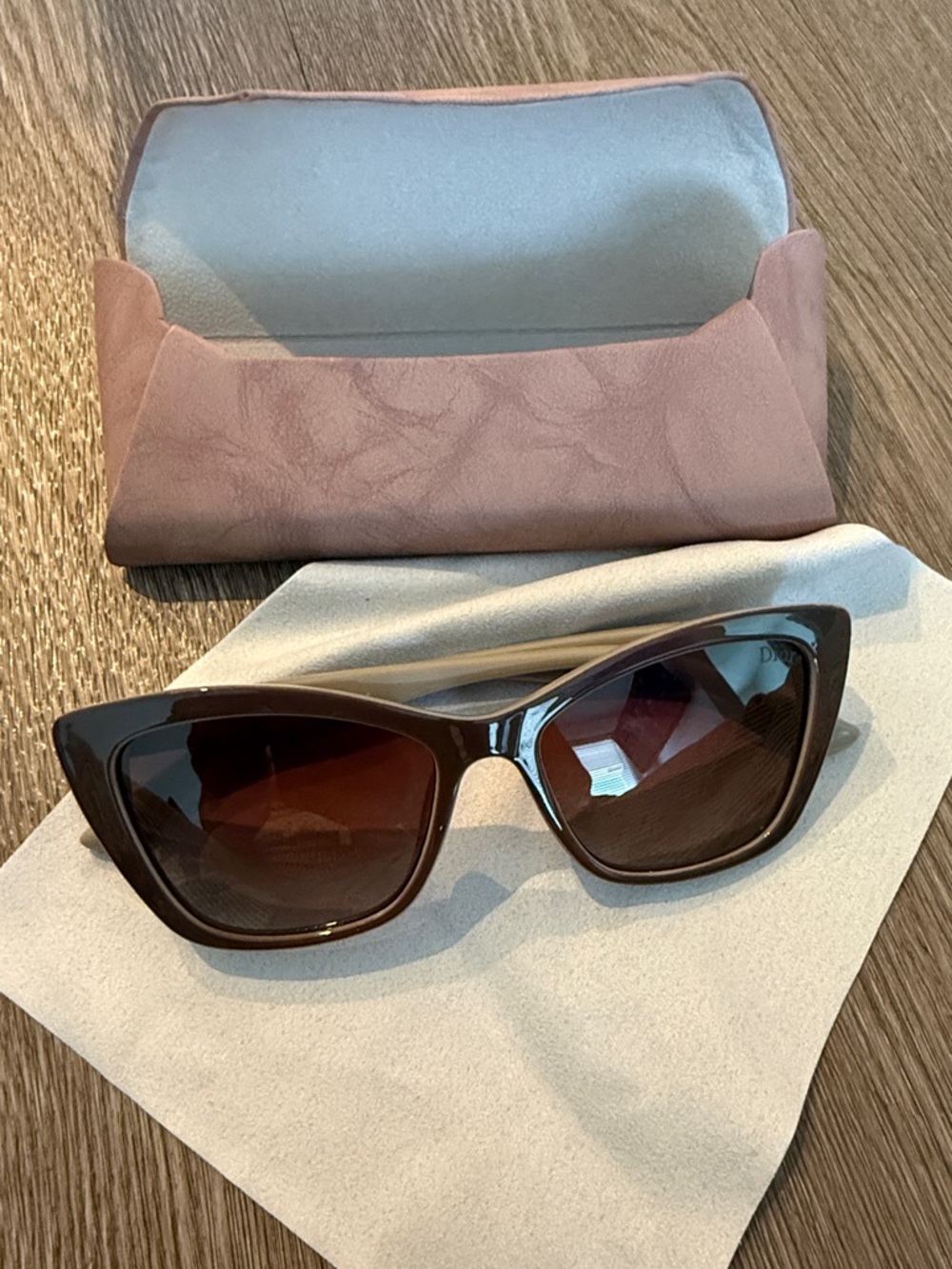DIOR Cat-Eye Women's Sunglasses in Brown